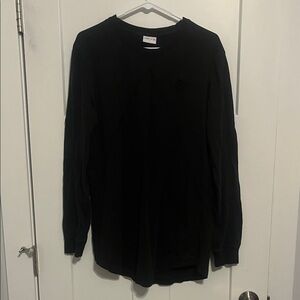 BMFit Men's Classic Black Long Sleeve Tee Large Raw Gear Lift